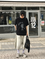 ウィスカーバミューダデニムパンツ