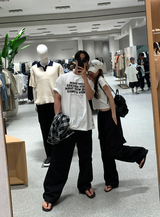 カイパーカーゴワイドストリングバンディングパンツ