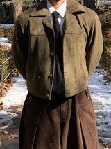 Rough Suede Crop Jacket
