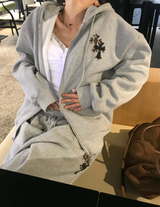 connect patch napping mens hoodie zip