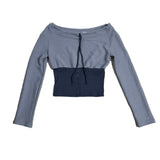 Off shoulder button T