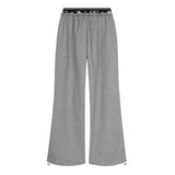 Sarah Lettering Layered Wide Sweatpants