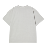 25SS VINTAGE FLOW FONT PIGMENT SHORT SLEEVE T-SHIRT LIGHT GRAY