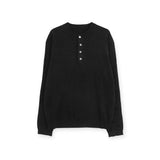 LMN バーボニー4ボタンロングスリーブニットウェア (5 colors)