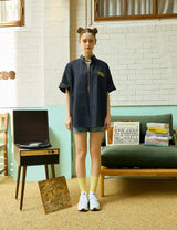 イエロードリームスターソフトネイビー半袖シャツ [Unisex]