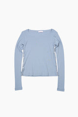 Side button slit long sleeve