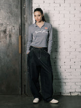 SLIM カラーL/S (ブルー)