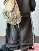 ボヘミアン サイドトラック フリース バルーン ハイネック ジップアップ🖤 3カラー