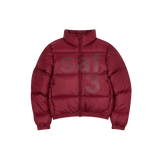 1/2 BASIC SAFARI DOWN JACKET (BURGUNDY)