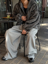 [Unisex] ファー2wayフードジャンパー(4color)