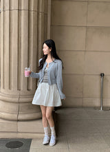 MR Dot Lace Layered Sleeveless (3color)