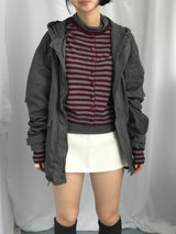 コージーストライプカーディガン