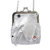 [MADE] Ribbon_silver_mini chain bag~*