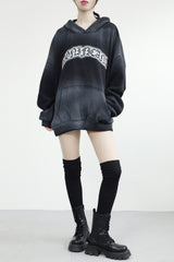 (Unisex) Bush Marble Lettering Hoodie