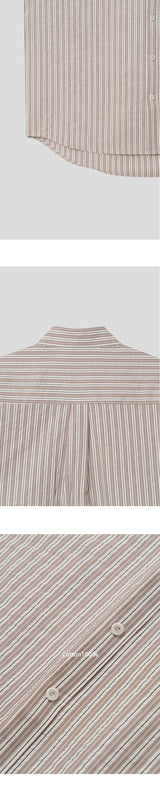 [S/S] ナットシアサッカーハーフシャツ(2color)