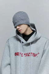 Beaded Embroidered Oversized Hoodie