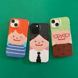 スマイリーフェイスハードケース -  VER.2 (+HAIR KEYRING SET) - ブラック