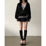 Chain Deep V Hoodie