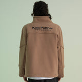 Cotton Napping Turtle String Sweat Shirt - BEIGE