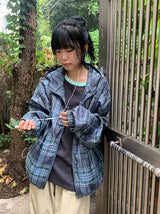 [unisex] Silphyd Over Fit Check Windbreaker Jacket