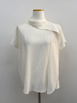 Ab Tie Short Sleeve Blouse
