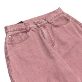 Pink cutting wide pants