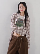 (UNISEX) Kenton Wrinkle Linen Like Shirt