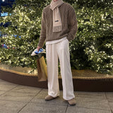 LMN Cent Fisherman Oversized-Fit Cable Round Knit (5 colors)