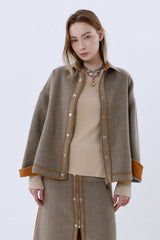 WOOL BLEND MIDI SKIRT_BEIGE
