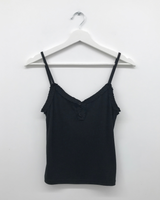 Otti frill button sleeveless top (3color)
