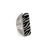 [MADE]Zebra pattern ring 