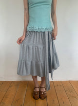 Kovinen Tiered Shirring Long Skirt