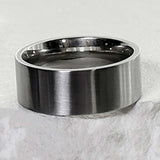 SS-8mm None logo simple ring_N silver