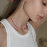 GLITTER NECKLACE PINK