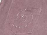 SYMBOL STUD PIGMENT SWEAT PT PINK