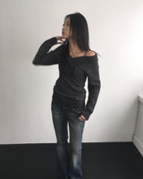 ダブルボタンニット