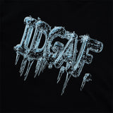 "IDGAF" Tシャツ (ブラック)