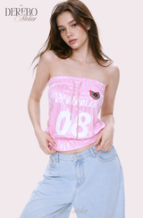 Weasel sporty sleeveless tube top