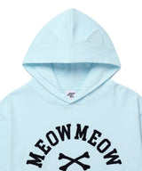 MEOW MEOW CAT EAR HOODIE BLUE(CV2GFFM401A)