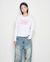 25FW WOMAN ミラーACベア長袖Tシャツ ホワイト