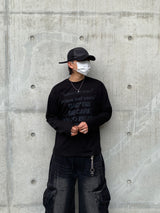 ベッド ラスト レタリング ロングスリーブTシャツ3C