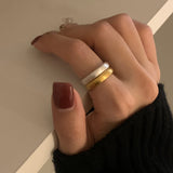 (silver925) Basic matte open ring *silver