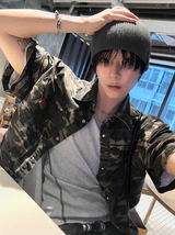Camo Leather Patch Shirt