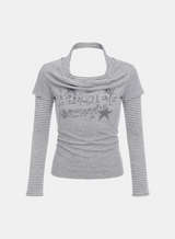 Roxy Layered Halter Graphic Tee