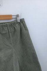 soft corduroy banding skirt