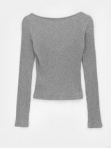 [MADE] Kariba Henley Neck Lace Long Sleeve Tee