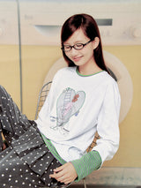 イラストレーター alldollscode ジョイント長袖Tシャツ