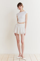 JADE BACKLESS TOP white
