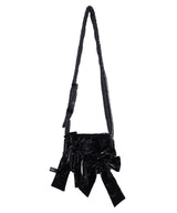 Knotted Micro Padding Bag (Glossy-Black)