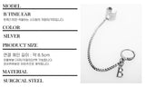 Men's two-pin earrings_B TIME EAR